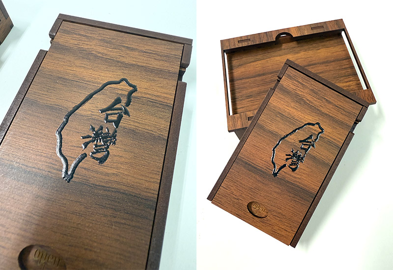 台灣相思木紋名片盒